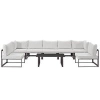 Alfresco 8 Piece Outdoor Patio Sofa Set - living-essentials