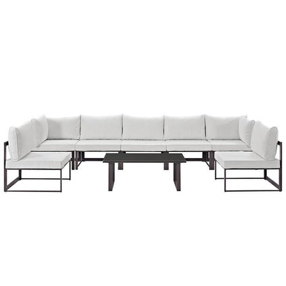 Alfresco 8 Piece Outdoor Patio Sofa Set - living-essentials