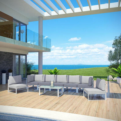 Alfresco 8 Piece Outdoor Patio Sofa Set - living-essentials