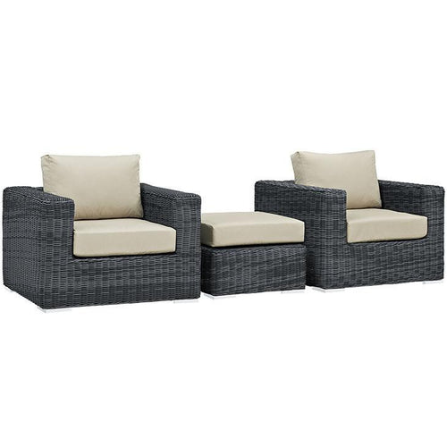 Santa Maria 3 Piece Outdoor Patio Sectional Set - living-essentials