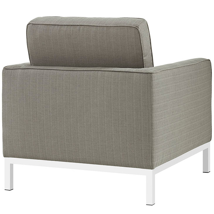 Florence Knoll Style Fabric Armchair - living-essentials