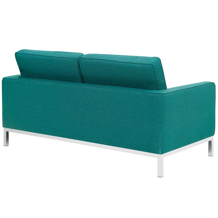 Florence Knoll Style Fabric Loveseat - living-essentials