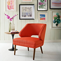 Harbor Mid Century Fabric Armchair - living-essentials