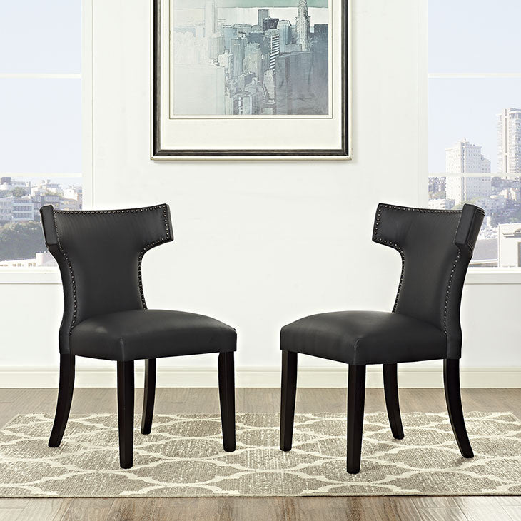 Swerve Vinyl Dining Chair - living-essentials