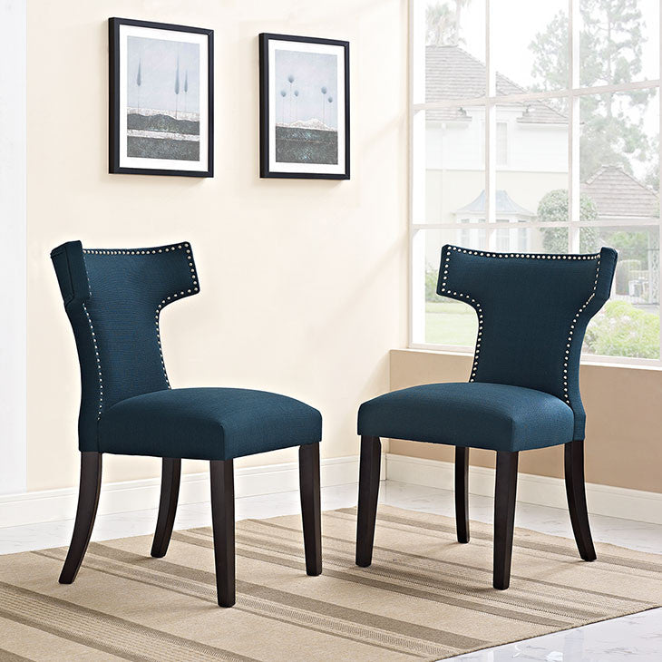 Swerve Fabric Dining Chair - living-essentials