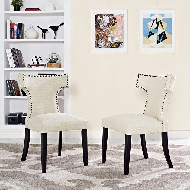 Swerve Fabric Dining Chair - living-essentials