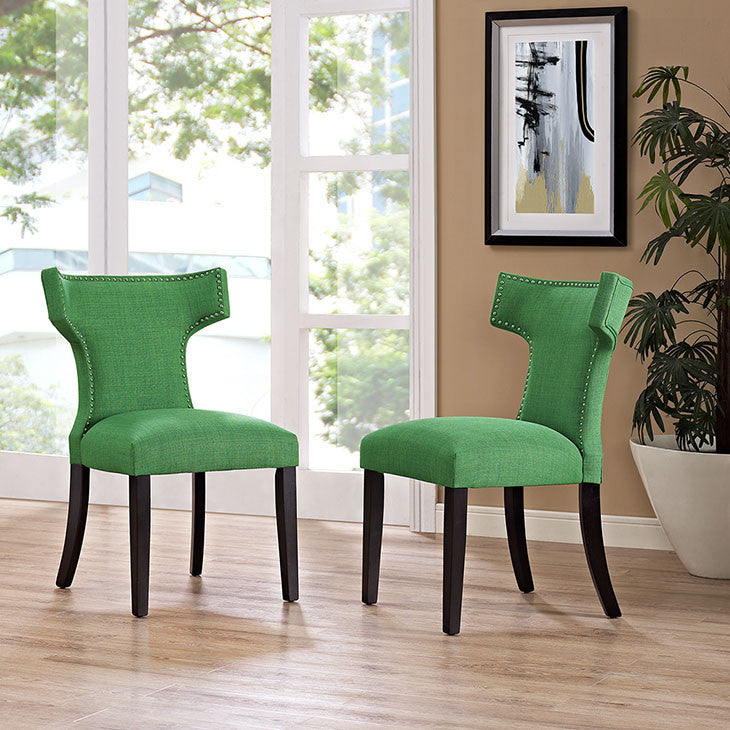 Swerve Fabric Dining Chair - living-essentials