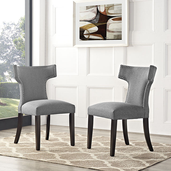 Swerve Fabric Dining Chair - living-essentials