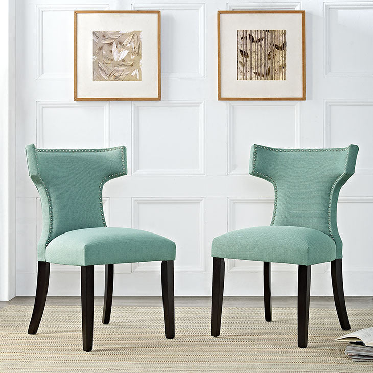 Swerve Fabric Dining Chair - living-essentials