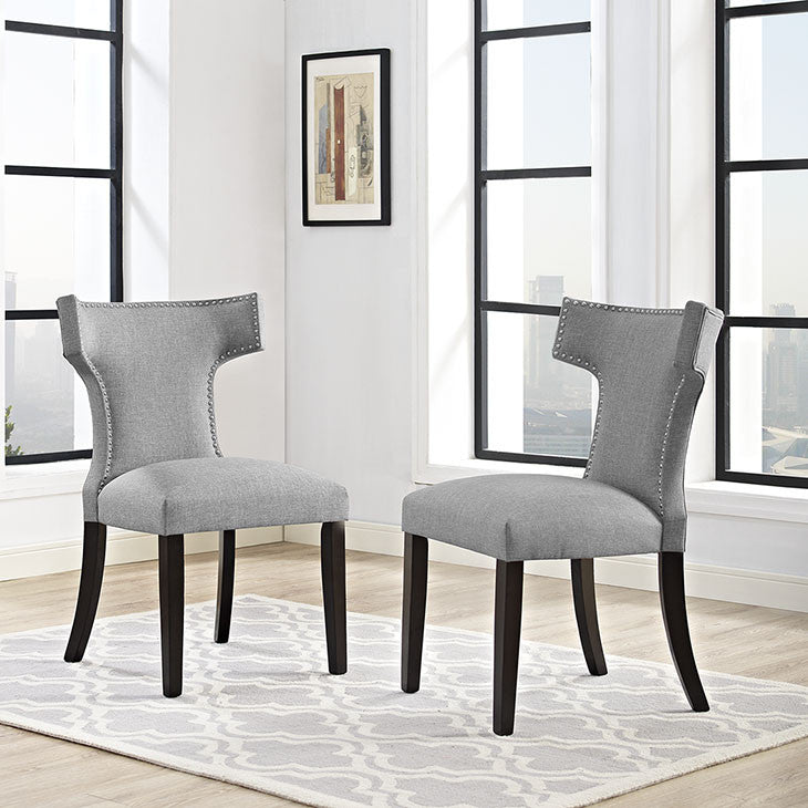 Swerve Fabric Dining Chair - living-essentials