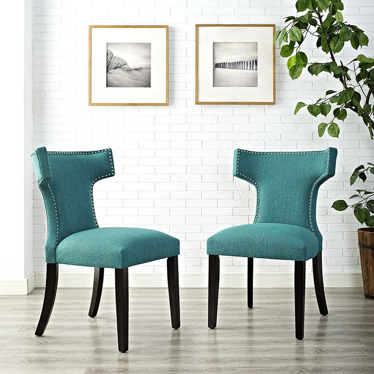 Swerve Fabric Dining Chair - living-essentials