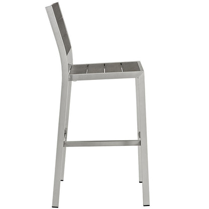 Wharf Outdoor Armless Bar Stool - living-essentials