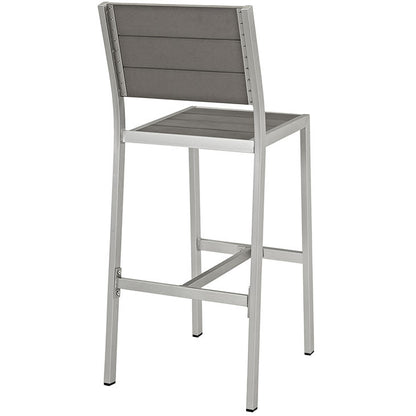 Wharf Outdoor Armless Bar Stool - living-essentials