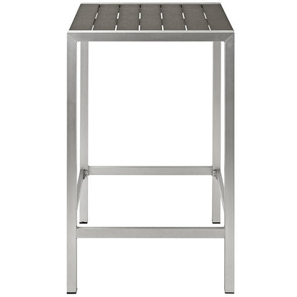 Wharf Outdoor Aluminum Bar Table - living-essentials