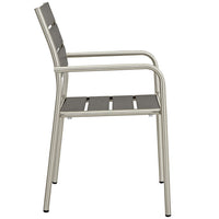 Wharf Outdoor Aluminum Dining Arm Chair - living-essentials