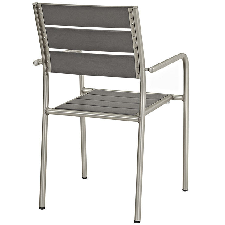 Wharf Outdoor Aluminum Dining Arm Chair - living-essentials