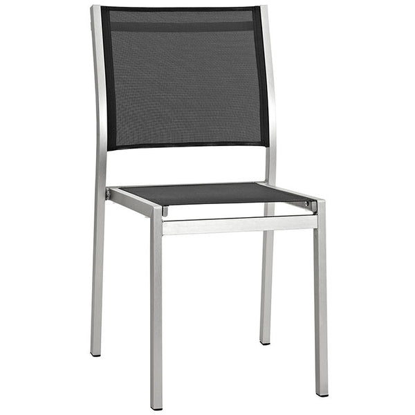 Wharf Outdoor Aluminum Mesh Dining Side Chair - living-essentials
