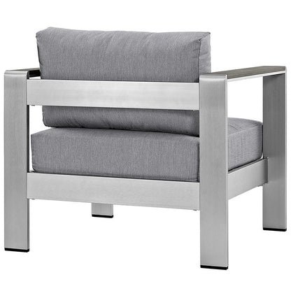 Wharf Outdoor Patio Aluminum Armchair - living-essentials