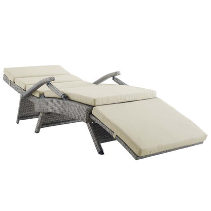 Envisage Chaise Outdoor Patio Wicker Rattan Lounge Chair - living-essentials