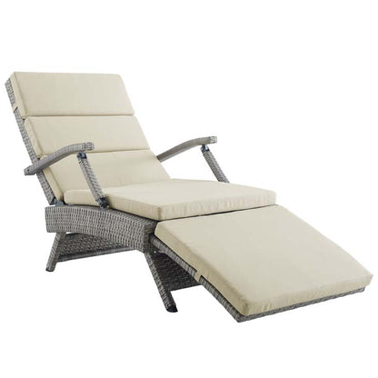 Envisage Chaise Outdoor Patio Wicker Rattan Lounge Chair - living-essentials
