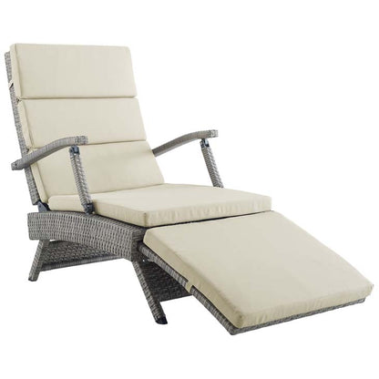 Envisage Chaise Outdoor Patio Wicker Rattan Lounge Chair - living-essentials