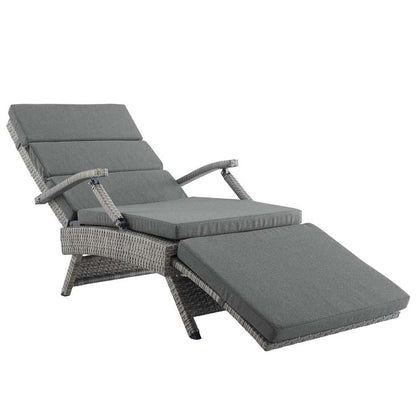 Envisage Chaise Outdoor Patio Wicker Rattan Lounge Chair - living-essentials