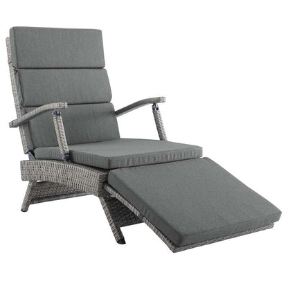Envisage Chaise Outdoor Patio Wicker Rattan Lounge Chair - living-essentials