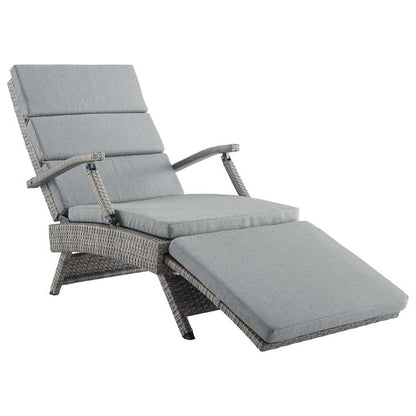 Envisage Chaise Outdoor Patio Wicker Rattan Lounge Chair - living-essentials