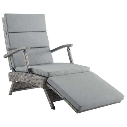 Envisage Chaise Outdoor Patio Wicker Rattan Lounge Chair - living-essentials