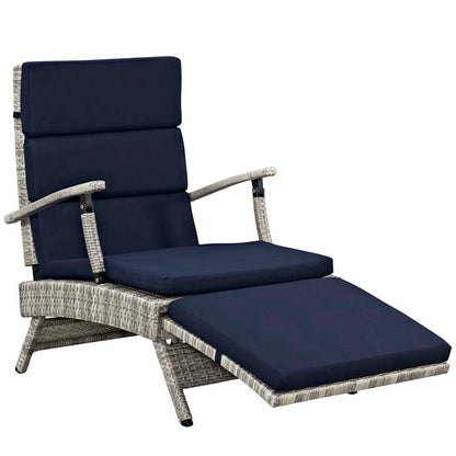 Envisage Chaise Outdoor Patio Wicker Rattan Lounge Chair - living-essentials
