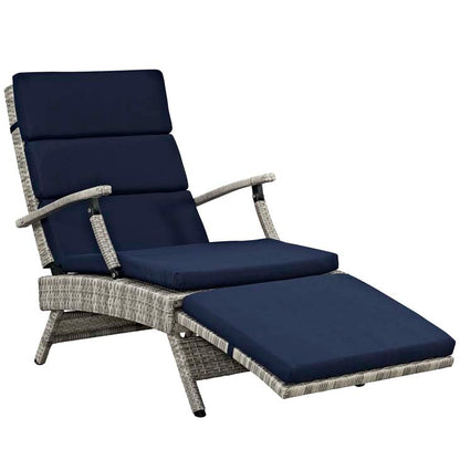 Envisage Chaise Outdoor Patio Wicker Rattan Lounge Chair - living-essentials
