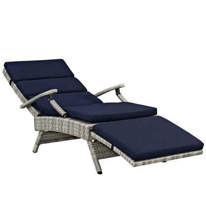 Envisage Chaise Outdoor Patio Wicker Rattan Lounge Chair - living-essentials
