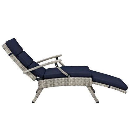 Envisage Chaise Outdoor Patio Wicker Rattan Lounge Chair - living-essentials
