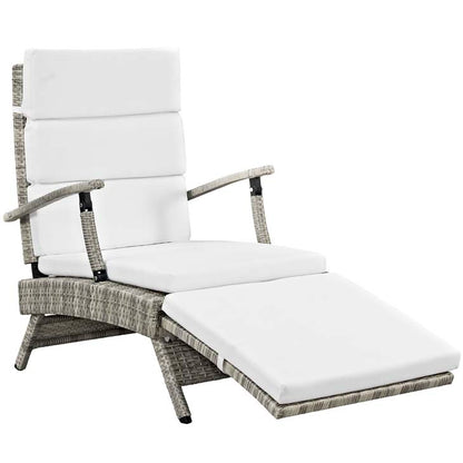 Envisage Chaise Outdoor Patio Wicker Rattan Lounge Chair - living-essentials