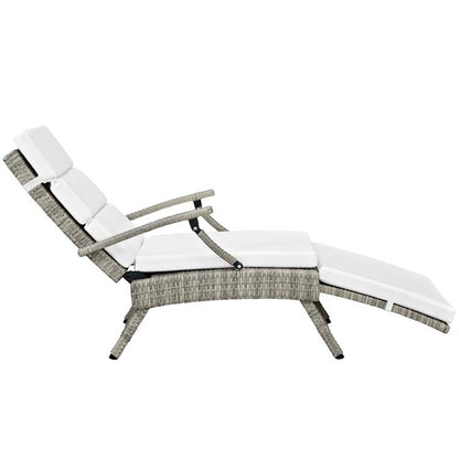 Envisage Chaise Outdoor Patio Wicker Rattan Lounge Chair - living-essentials