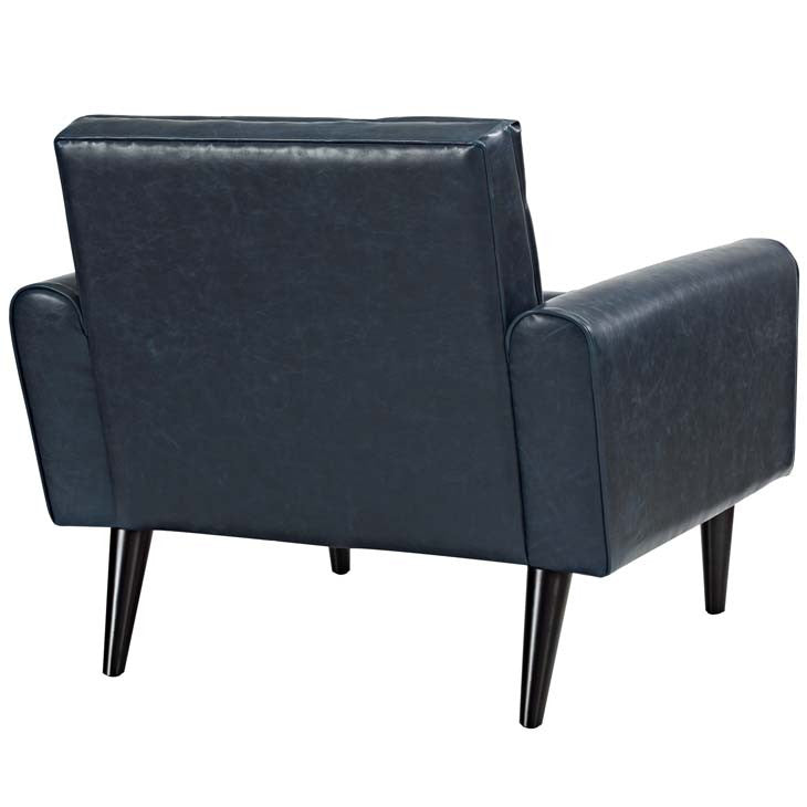 Hunt Upholstered Vinyl Arm Chair - living-essentials