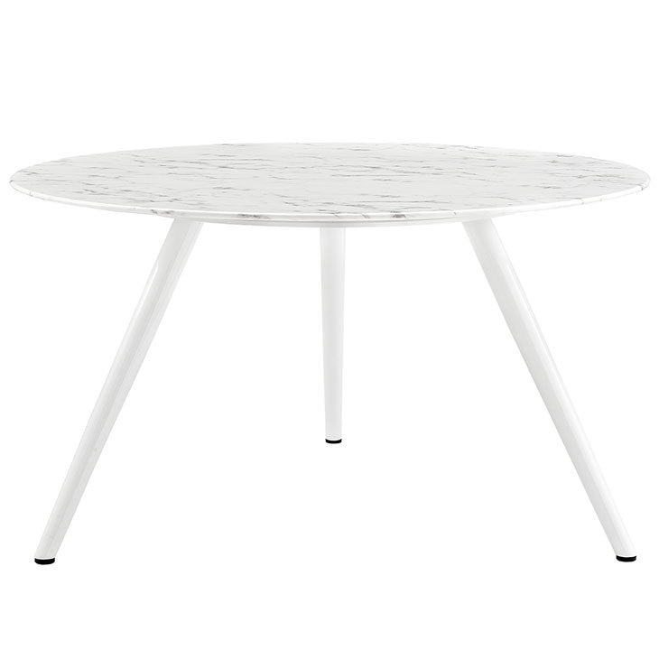 Tulip Style 54" Marble Dining Table With Tripod Base - living-essentials