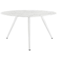 Tulip Style 54" Marble Dining Table With Tripod Base - living-essentials