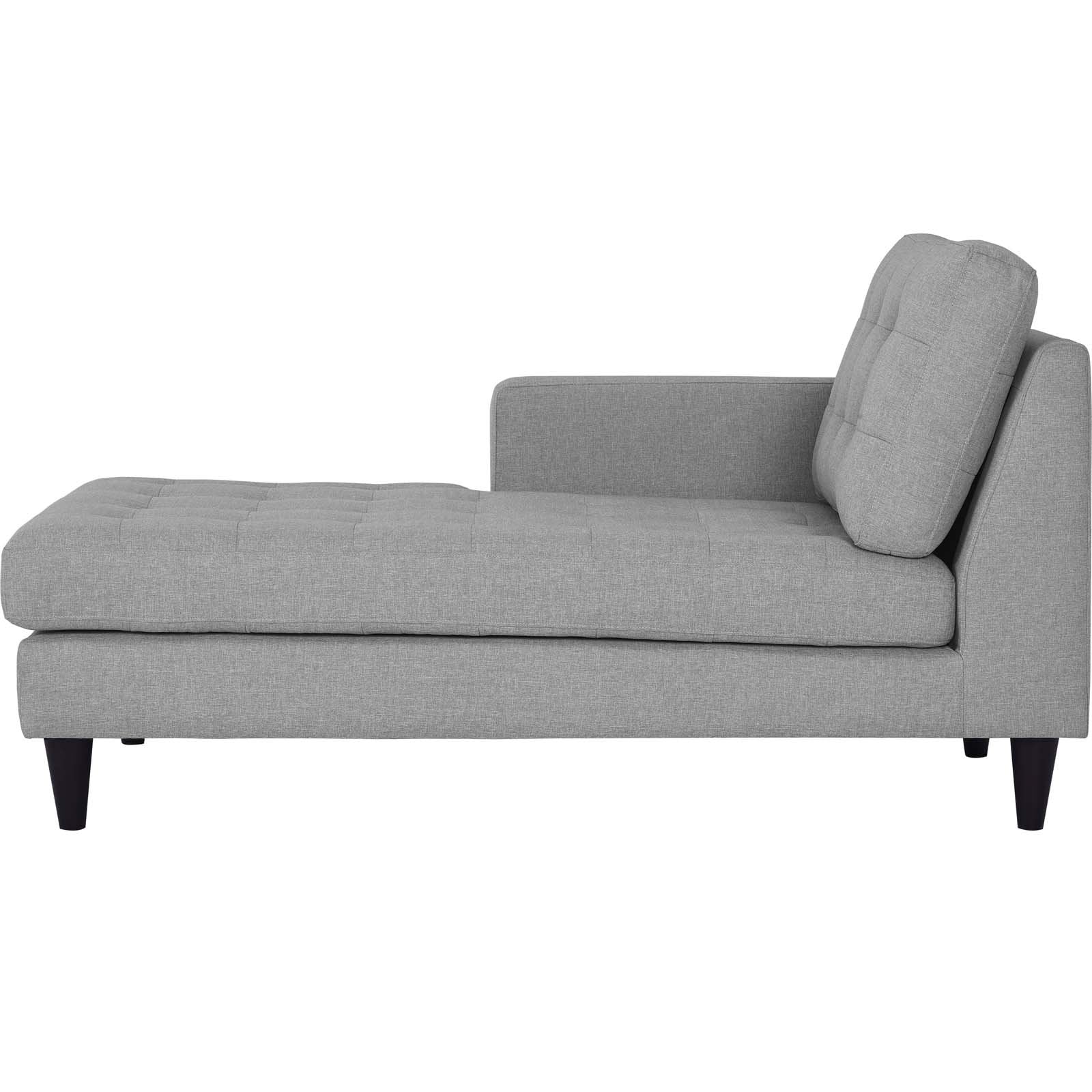 Emmy Left-arm Upholstered Fabric Chaise - living-essentials
