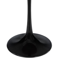 Tulip Style 20" Black Base Wood Side Table - living-essentials