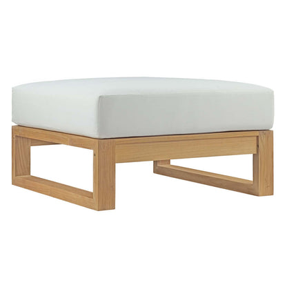 Unity Outdoor Patio Teak Ottoman - living-essentials