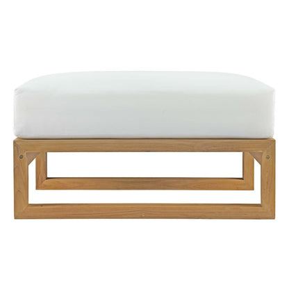 Unity Outdoor Patio Teak Ottoman - living-essentials