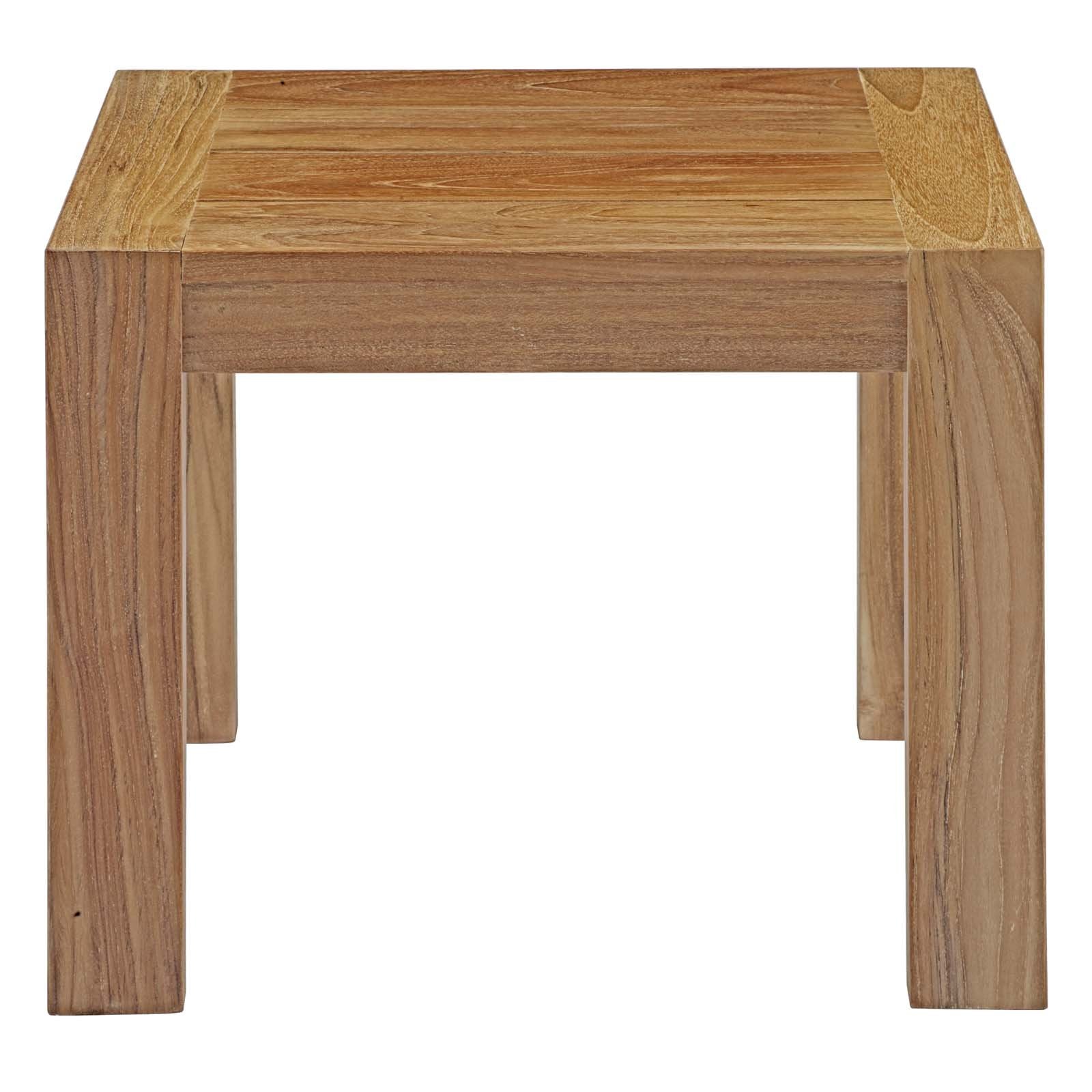 Unity Outdoor Patio Wood Side Table - living-essentials