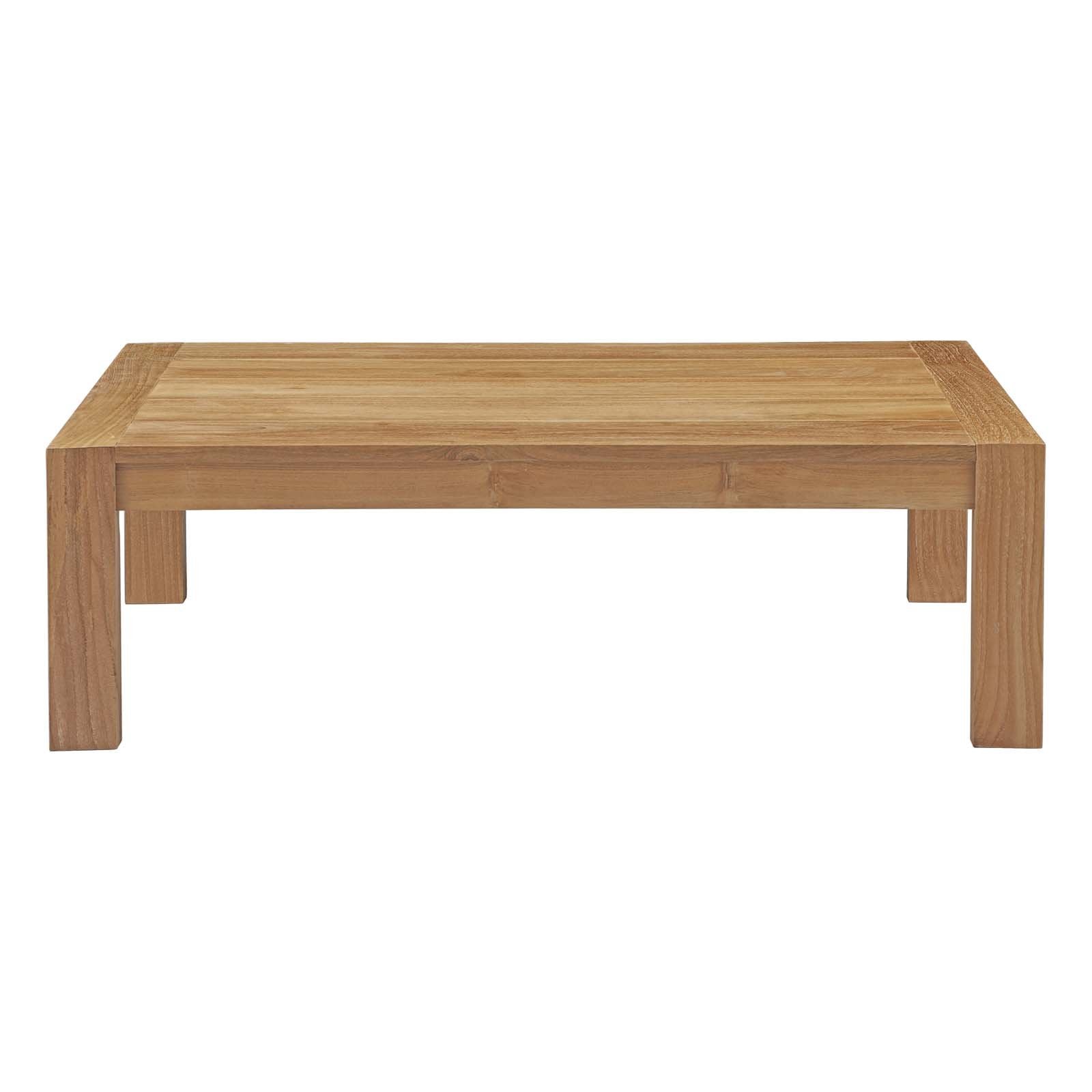 Unity Outdoor Patio Wood Coffee Table - living-essentials