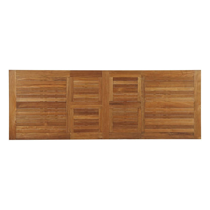 Macy 108.5" Outdoor Patio Teak Dining Table - living-essentials