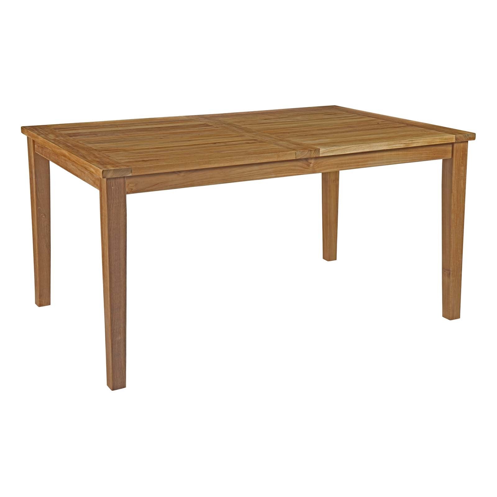 Macayla 60" Outdoor Patio Teak Dining Table - living-essentials