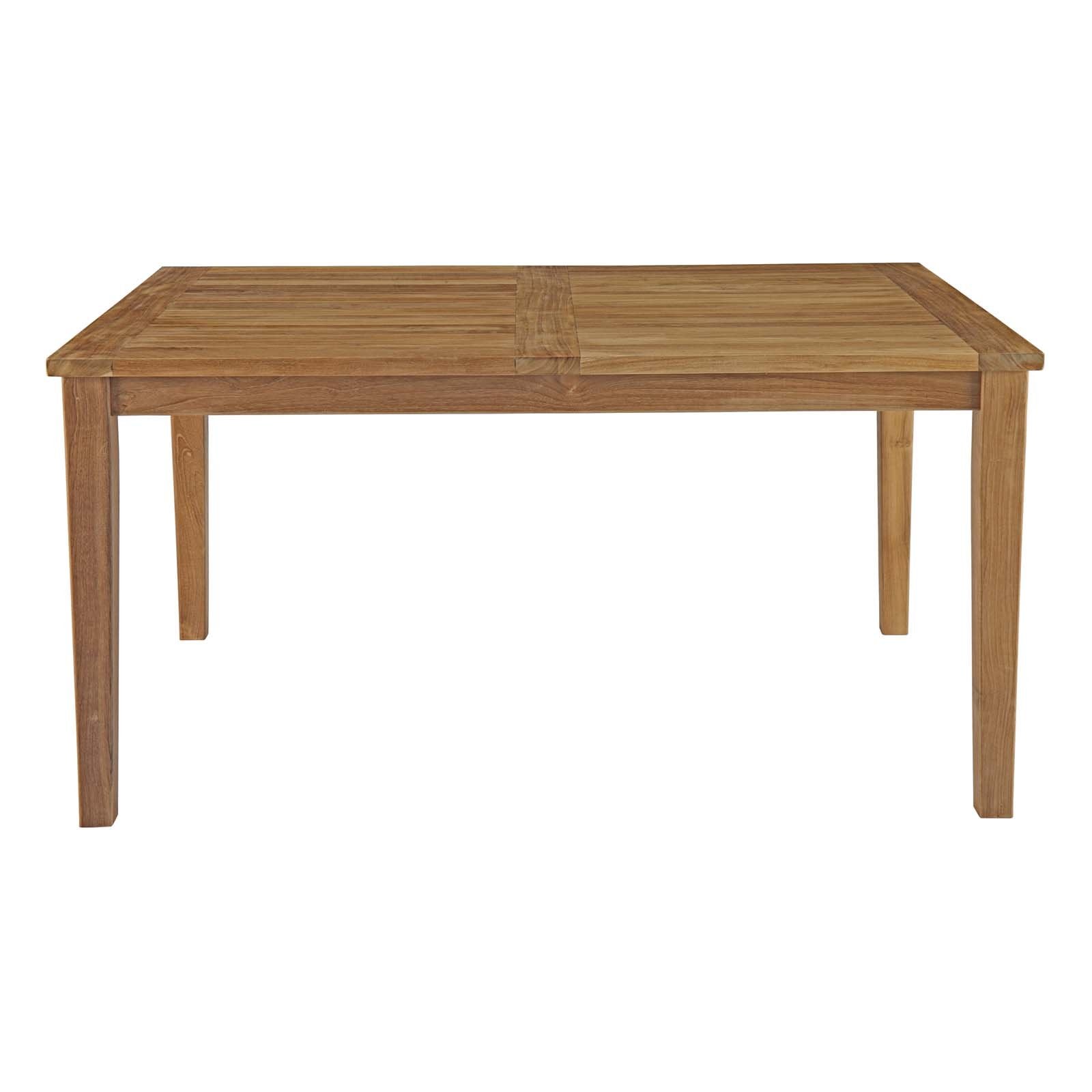 Macayla 60" Outdoor Patio Teak Dining Table - living-essentials