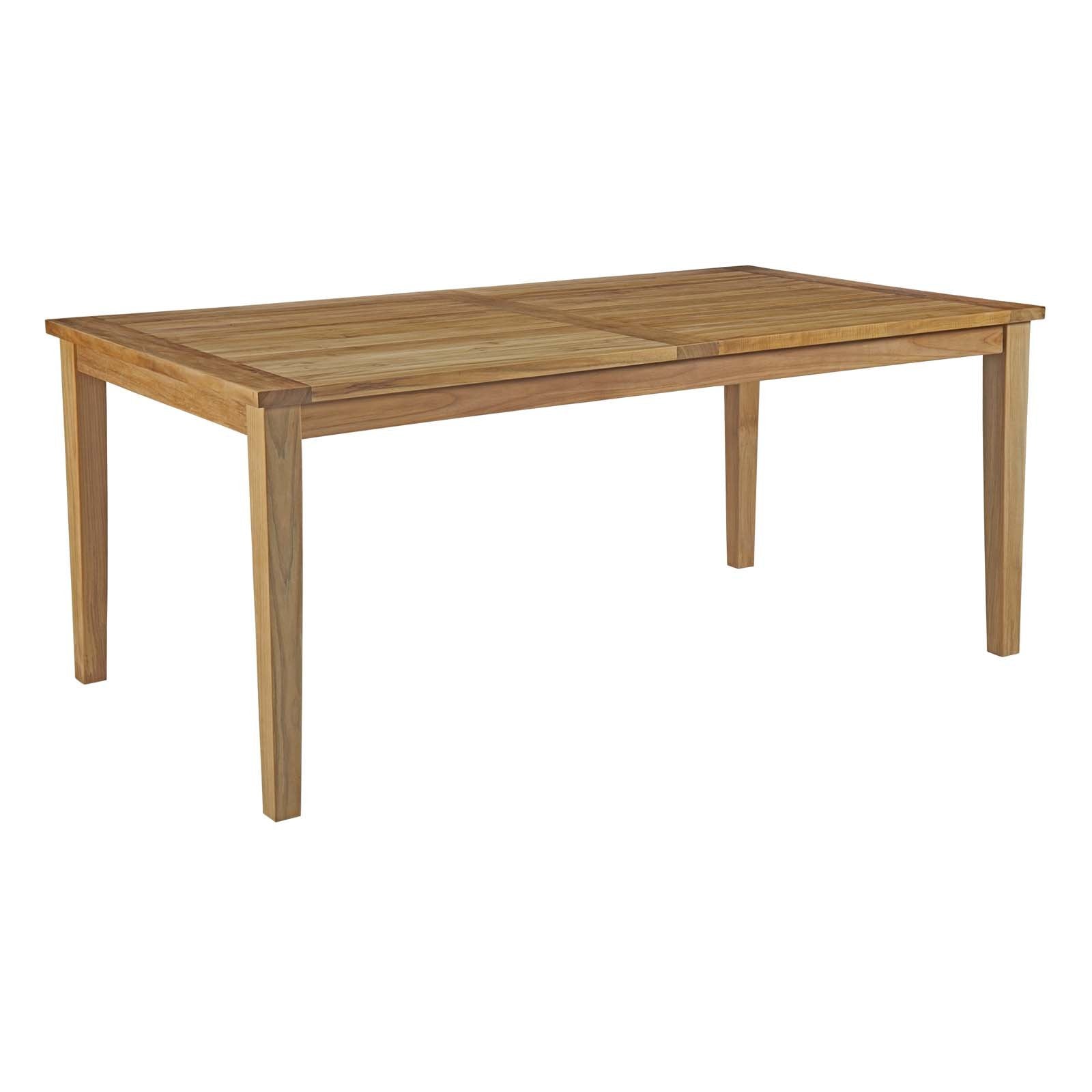 Macayla 72" Outdoor Patio Teak Dining Table - living-essentials