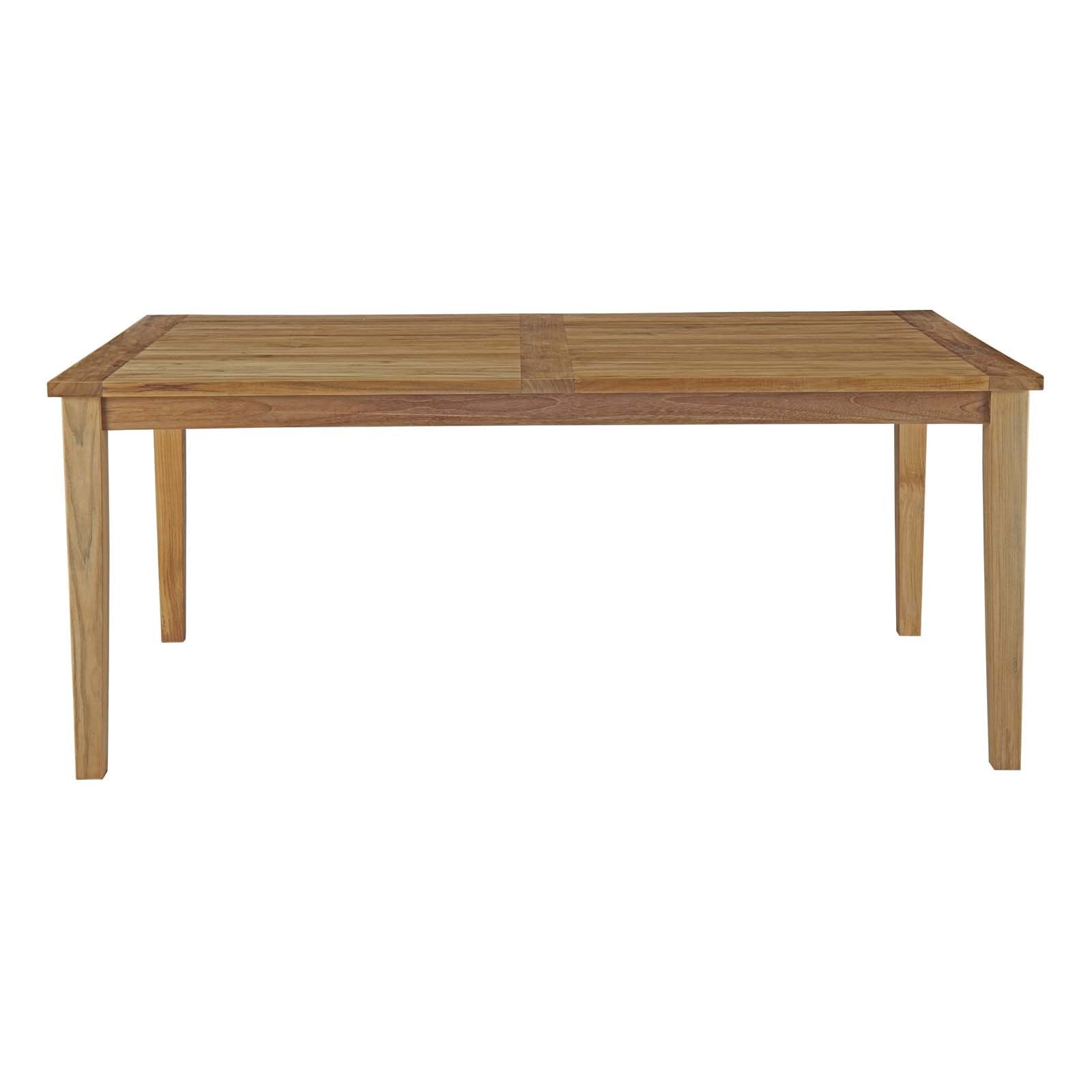 Macayla 72" Outdoor Patio Teak Dining Table - living-essentials