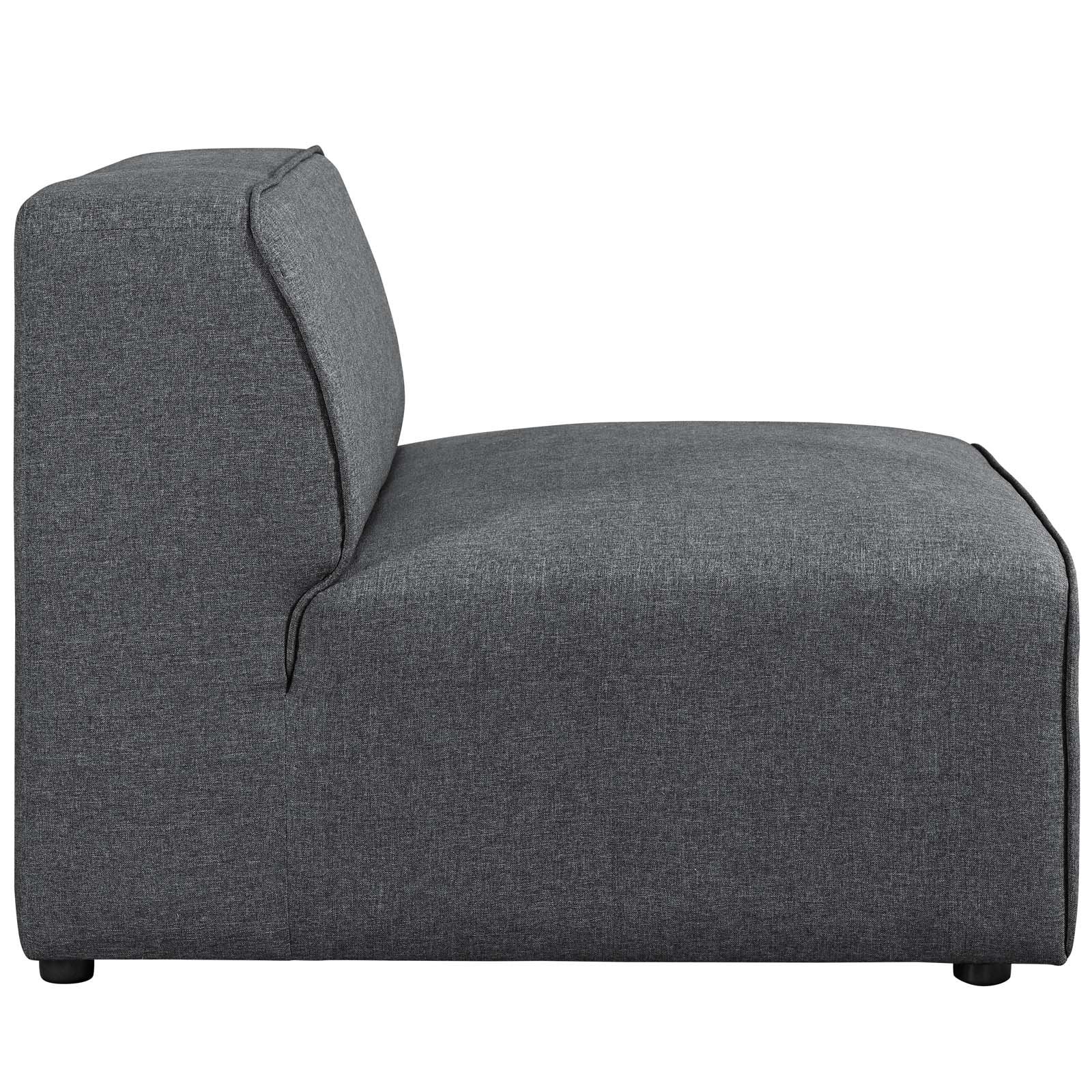 Macy Fabric Armless Chair - living-essentials